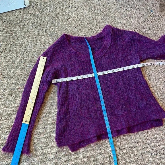 Wool Mohair Nylon Blend Sweater Women Size S/M - Picture 3 of 4
